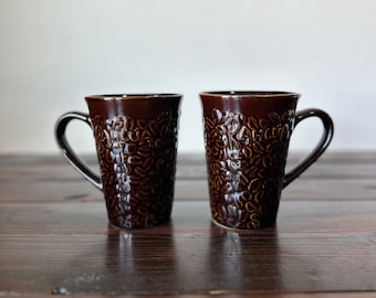 Vintage Kahlua Cups, Vintage Kahlua Pernod-Ricard USA Kahlua Coffee Mugs Set of 2