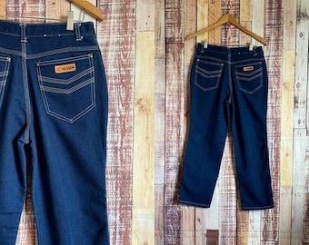 Vintage 80s Gitano Dark Denim Jeans - Petite Size 12
