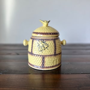 Mid Century Ceramic Honey Pot