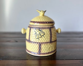 Mid Century Ceramic Honey Pot