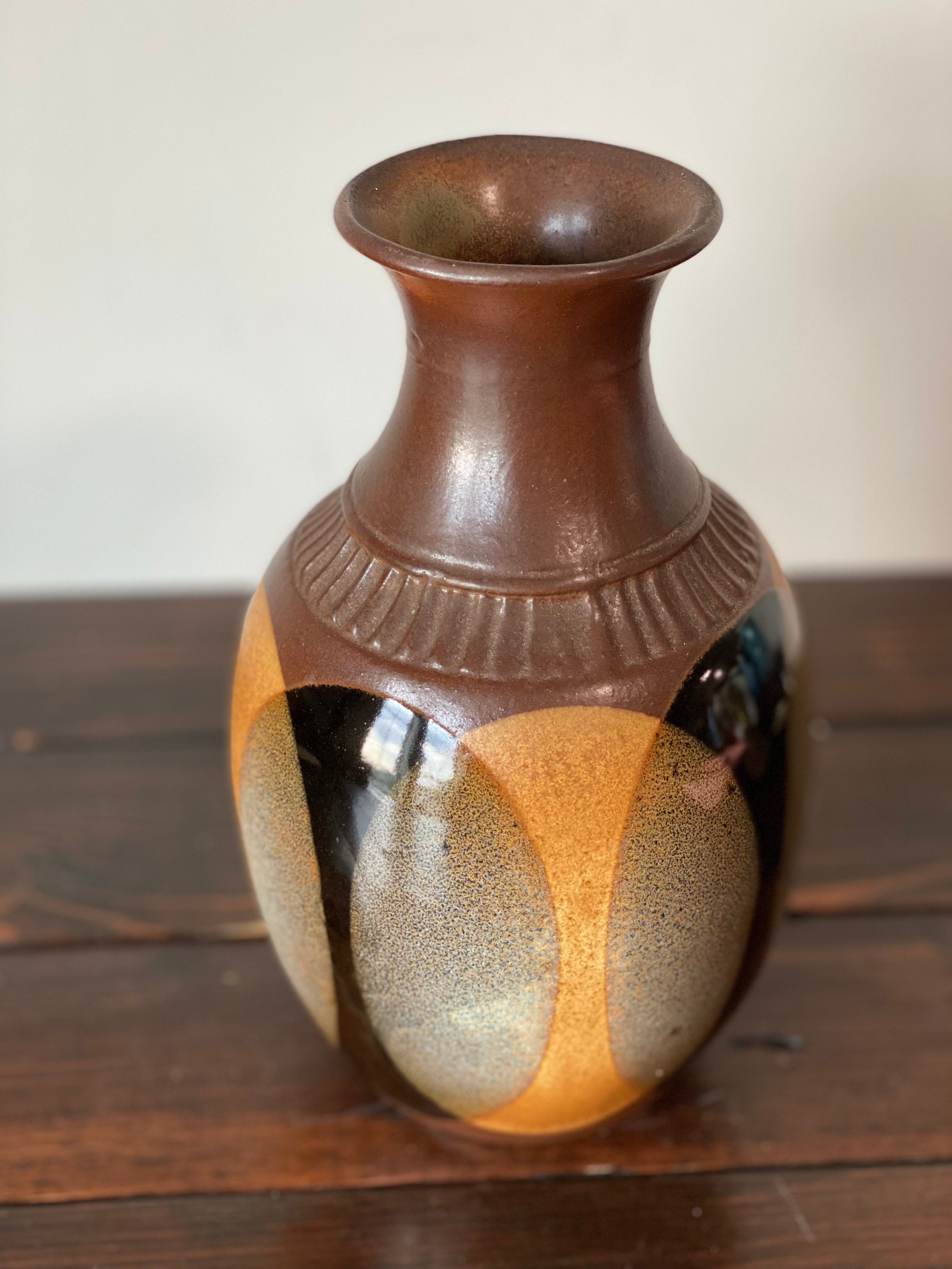 Mid Century Pottery Craft USA Vase Vintage Pottery Craft USA Etsy