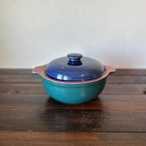 Vintage Denby-Langley Harlequin 1.5 Qt. Covered Casserole,  Discontinued Denby Langley Harlequin Casserole Dish