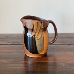 Vintage Pottery Craft USA Pitcher, Modern Vintage Potterycraft USA Dip Glaze Pitcher