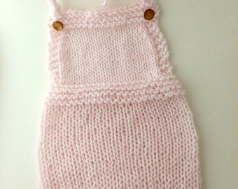 newborn romper, knit romper, handknit romper pattern, baby romper, simple knit romper, romper photo prop, newborn photo prop, photo prop