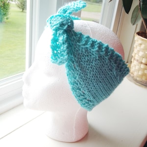 Retro knotted headwrap, Knotted Headwrap, retro inspired headwrap, knit headwrap, retro knit headwrap, vintage knotted headwrap