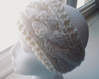 knit earwarmer pattern, Knit gift pattern, Cabled Earwarmer pattern, quick knitting pattern,