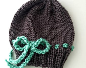 New baby hat pattern, knit baby hat, easy knitting pattern, baby knitting pattern, fun knitting pattern, easy knit gift, new knitter pattern