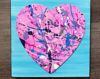 Splatterful painted Heart
