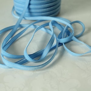 1/4 Porcelain Blue Velveteen  / (6mm ) Blue Velvet /   VRYM14-336