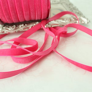 3/8 inch (10mm)  Hot Pink Velveteen / Pink Velveteen /   VRYM38-175