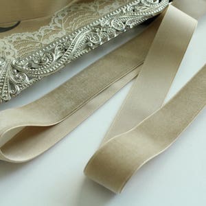 5/8 inch  Candied Ginger Velveteen Ribbon / Brown  Velvet /   VRYM58-836