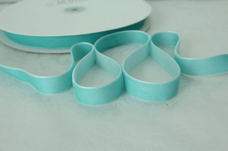 58 inch Aqua Velvet Ribbon Green Velvet VRPHX58-066