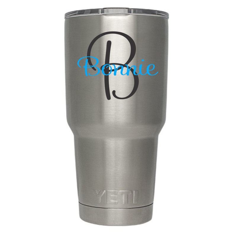 Yeti Tumbler Name Decal Yeti Cup Vinyl Name Decal Yeti Etsy