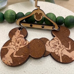 Tinkerbell Wooden Earrings,  Vacation Earrings,  Wooden Earrings, Gifts for Her