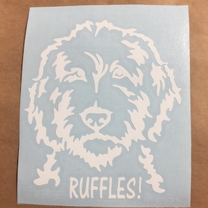 Hey Dood, Doodle Dog Decal, Goldendoodle, Doodle Car Decal