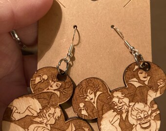 D110 Villians in Ear Dangle Earrings