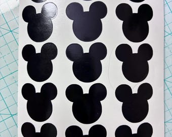 Sheet of Mouse Decals, scrapbooking decals,  permanent stickers