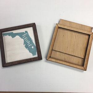 Interchangable Framed Sign Glowforge SVG file / Glowforge Sign File / Framed Sign SVG file