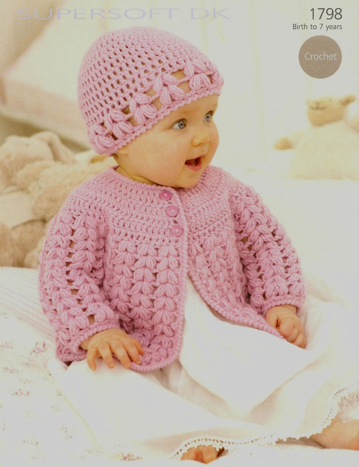 Crochet Baby Jacket and Hat Instant Download /ohhhbabybaby/ Etsy