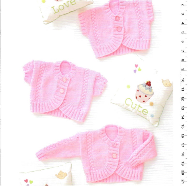 Knit Baby Bolero Sweater Vintage Pattern toddler knitting Etsy