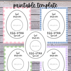 God Made Me EGG-stra Special photo template