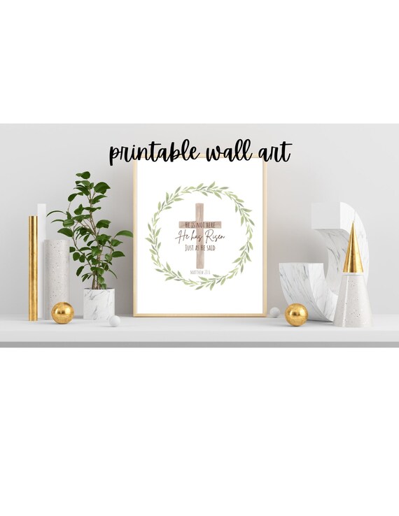 He is Risen Printable - Etsy