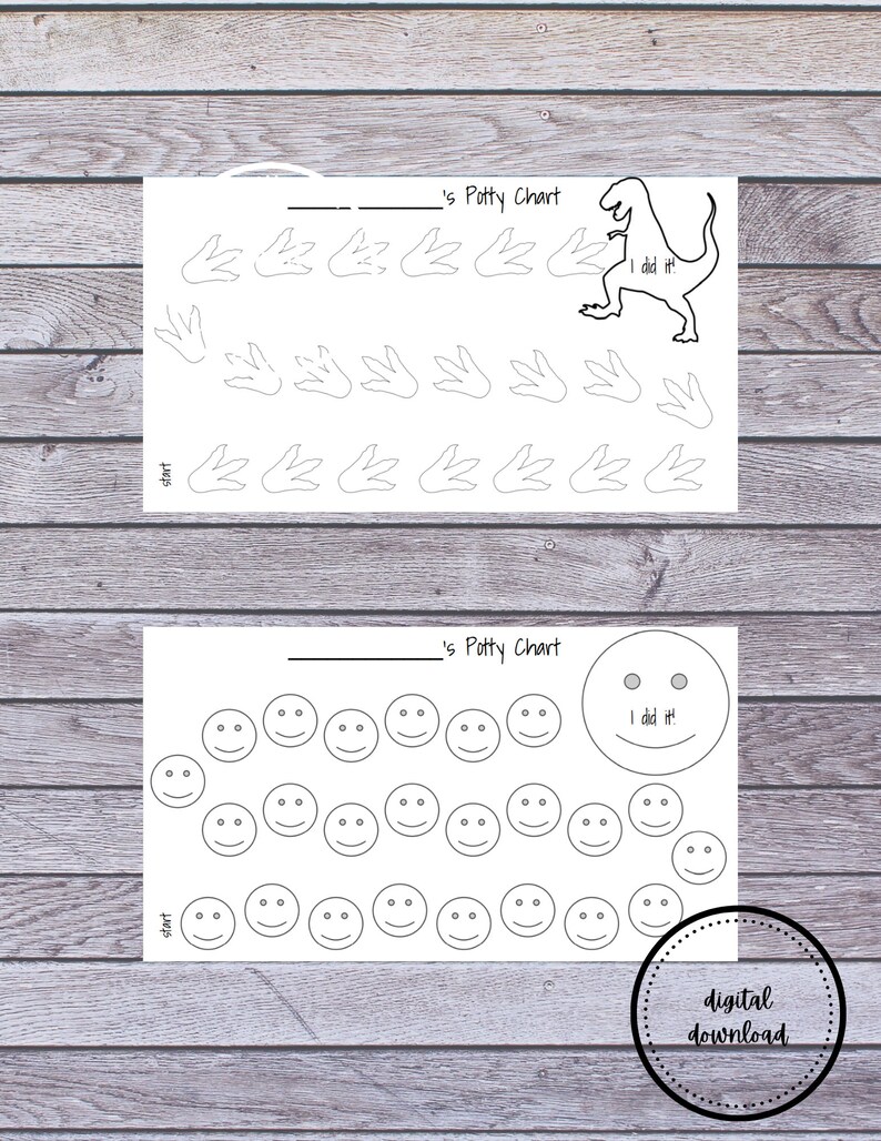 Printable Potty Training Charts - Etsy