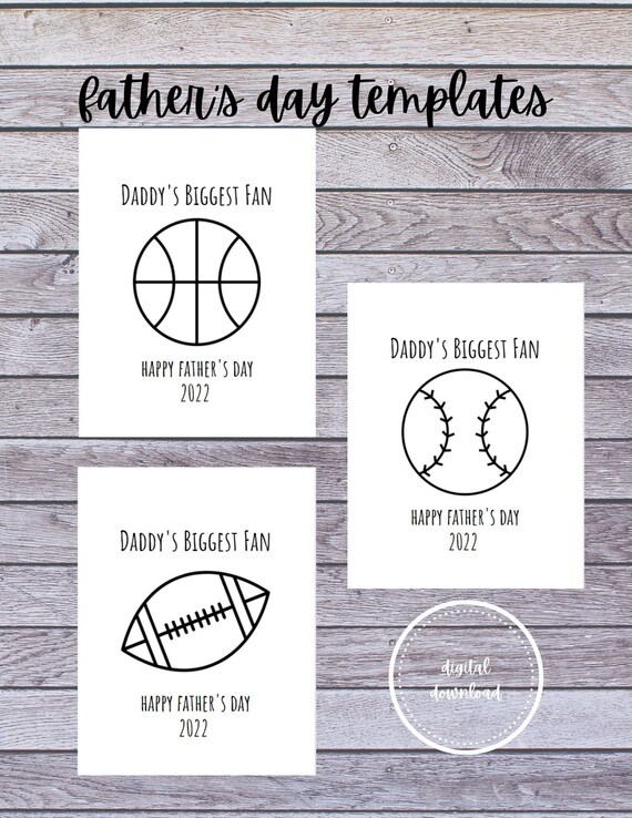 Father's Day Handprint Templates - Etsy