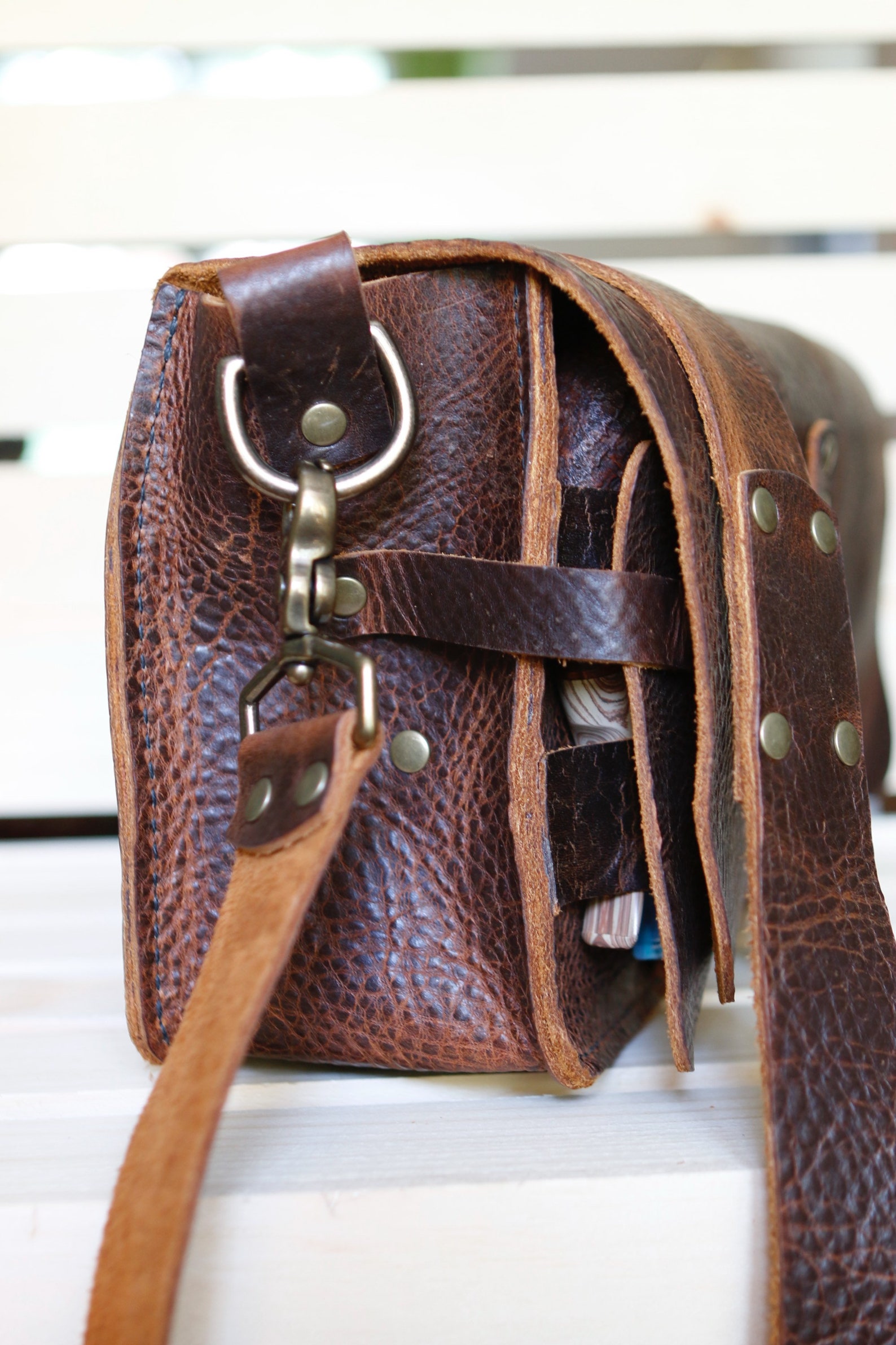 KPL Pipe Messenger Bag Made to Order choice of leather Etsy