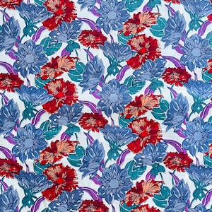 Tissu floral en coton Liberty des années 1970. Couture, sacs, coussins, projets de couture. Métrage.