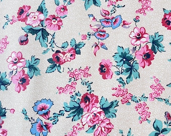 1980’s Laura Ashley Floral Fabric. Hazel. Cottage Floral. Interiors, Curtains, Cushions, Upholstery