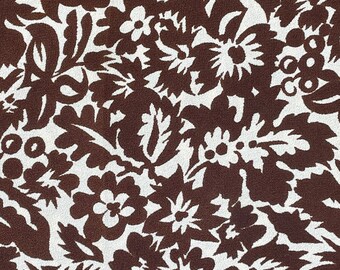 1940’s Crepe de Chine Dressmaking Fabric. Abstract Floral. Sewing Projects