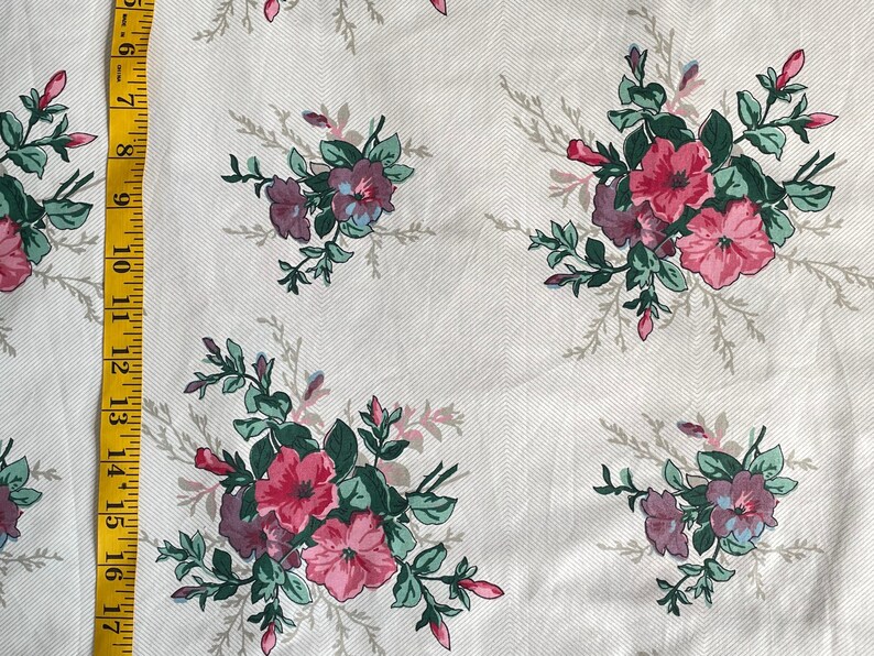 Vintage Laura Ashley Cotton Floral Chintz Fabric | Etsy
