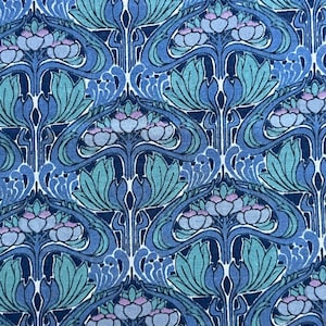 Vintage Liberty of London Art Nouveau Floral Cotton Tana Lawn Fabric.  Phoetas. Fat Quarters. Patchwork, Quilting, Doll’s Dresses.