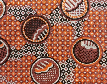 1970’s Abstract Biba Style Cotton Voile Fabric