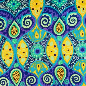 1960’s Psychedelic Abstract Rayon Dressmaking Fabric