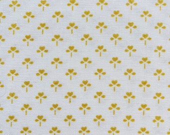 Tissu en coton Sanderson « In Clover » des années 1980. Feuilles de trèfle. Métrage. Coussins, rideaux, décoration d'intérieur.