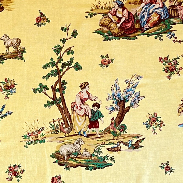 Rideaux Schumacher Le Toile Du Marche – Doré, Lin, Occultants, 2 Panneaux 98x51