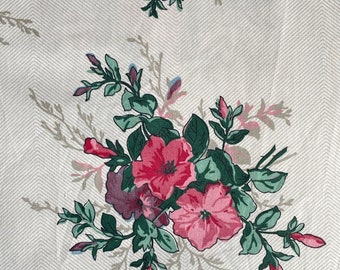 Vintage Laura Ashley Cotton Floral Chintz Fabric