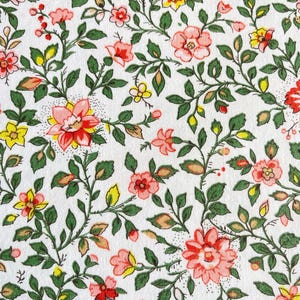 Sanderson ‘Dimity’ Floral Cotton Interiors Fabric. Roses, Cushions, Curtains, Upholstery Fabric.