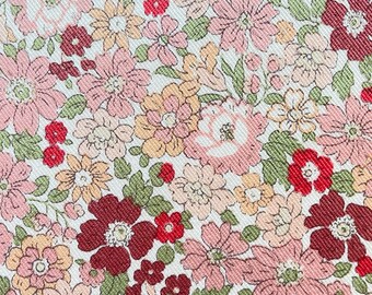 Vintage Style Floral Cotton Fabric. Yardage. Patchwork, Quilting, Slow Stitching, Sewing Projects
