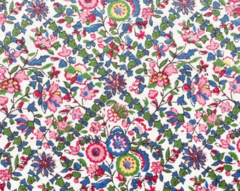 1970’s Liberty of London Floral Cotton Interiors Fabric. Cushions, Curtains, Upholstery Fabric.