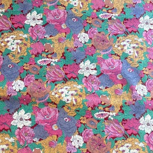Vintage Liberty of London Floral Cotton Tana Lawn Fabric. Flavia. Fat Quarters. Patchwork, Quilting, Doll’s Dresses.
