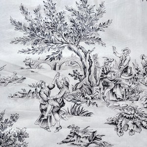 Sanderson French Toile de Jouy Design Cotton Fabric. Interiors, Cushions, Curtains, Upholstery.