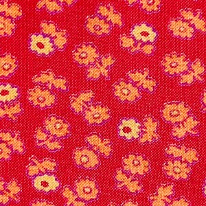 1960’s Stylised Ditsy Floral Cotton Fabric