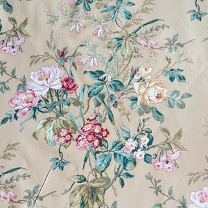 Sanderson ‘Halcyon Days’ Pink Floral Cotton Interiors Fabric. Cushions, Curtains, Upholstery Fabric. Yardage