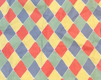 1980er Jahre Laura Ashley Harlekin Cotton Interiors Fabric Panel. Kissen, Vorhänge, Nähprojekte
