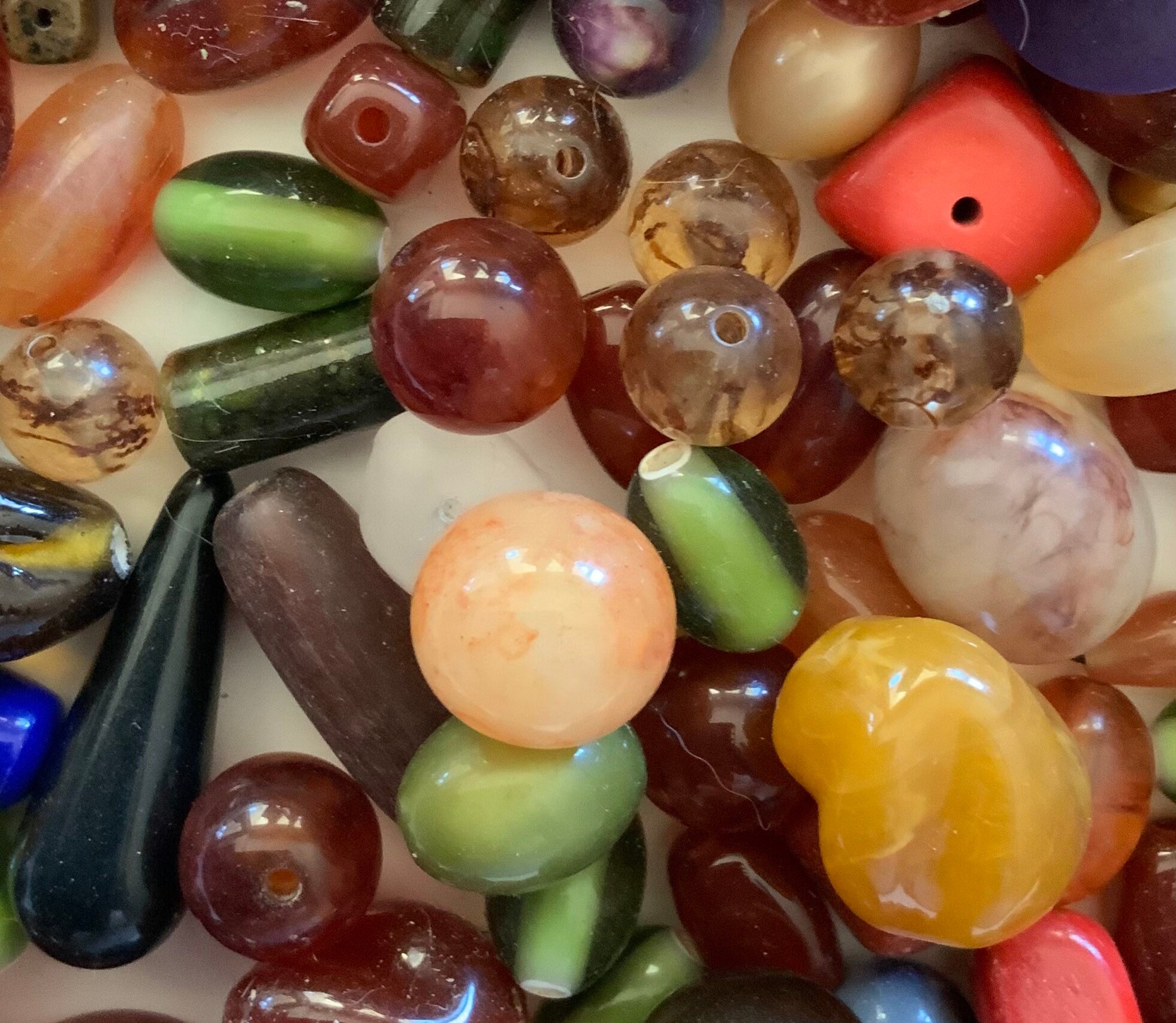 1 pound of plastic beads made in the 1990s USA Etsy