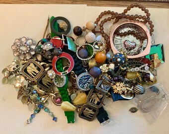 3 pounds..jewerly pats and finished jewelry lot