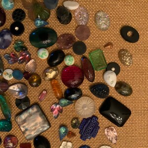 100 plus VINTAGE CABOCHONS image 1